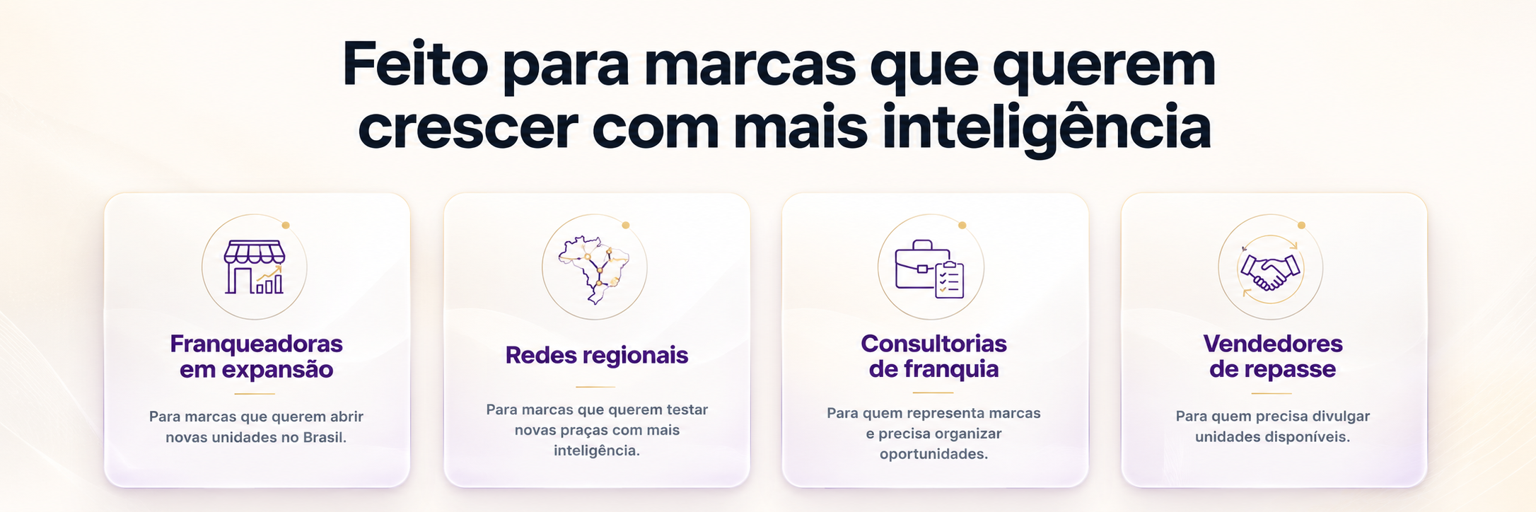 Feito para marcas que querem crescer com mais inteligência